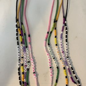 Among Us handmade mask lanyards.